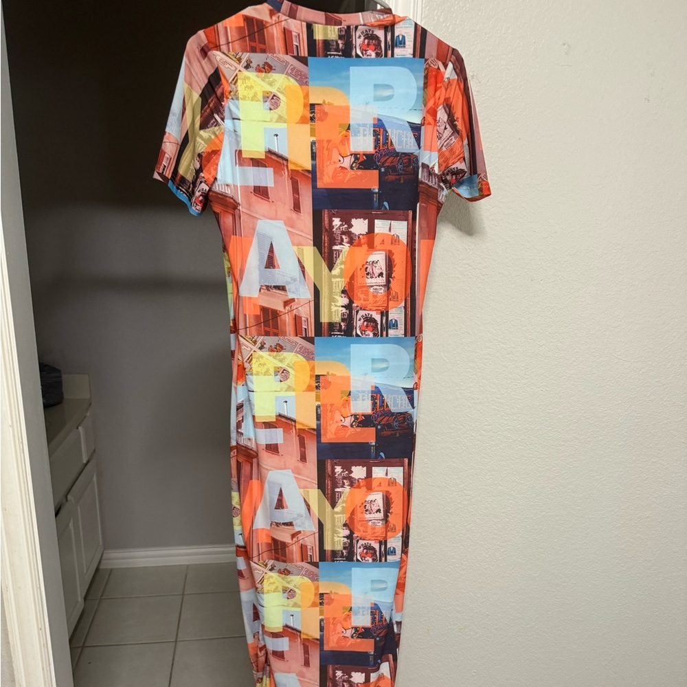 Fitted maxi dress